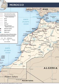 Lais Puzzle - Transportkarte Marokko - 1.000 Teile