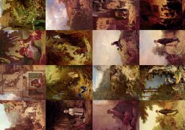 Lais Puzzle - Collage 16 Bilder Carl Spitzweg - 1.000 Teile