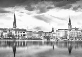 Lais Puzzle - Hamburg schwarz weiß - 1.000 Teile