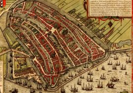 Lais Puzzle - Historische Stadtkarte Amsterdam 1572 - 1.000 Teile