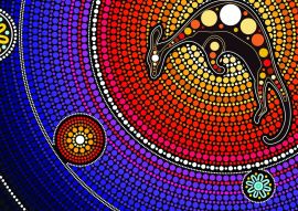 Lais Puzzle - Aborigines Kunst mit Känguru - 100 & 200 Teile