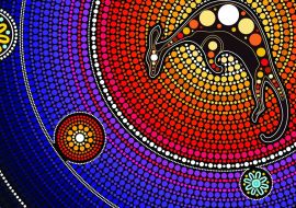 Lais Puzzle - Aborigines Kunst mit Känguru - 1.000 Teile