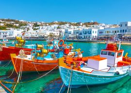 Lais Puzzle - Hafen mit Booten in Mykonos - 100, 200, 500 & 1.000 Teile