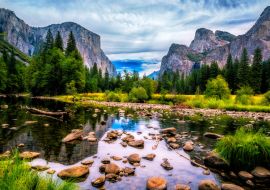 Lais Puzzle - Yosemite Valley View mit El Capitan, Cathedral Rock und The Merced River - 1.000 Teile