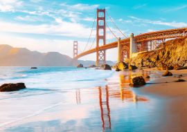 Lais Puzzle - Golden Gate Brücke im Sonnenuntergang, San Francisco, Kalifornien, USA - 100, 200, 500 & 1.000 Teile