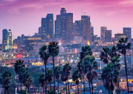 Lais Puzzle - Sonnenuntergang mit Palmen und Los Angeles - 100, 200, 500 & 1.000 Teile