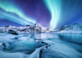 Lais Puzzle - Aurora borealis / Nordlicht auf den Lofoten, Norwegen - 500 & 1.000 Teile