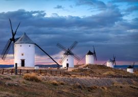 Lais Puzzle - Windmühlen von Consuegra im Sonnenuntergang, Castilla-La Mancha, Spanien - 1.000 Teile