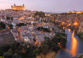 Lais Puzzle - Schöner Panoramablick von Toledo im Sonnenuntergang. Spanien, Kastilien-La Mancha - 1.000 Teile