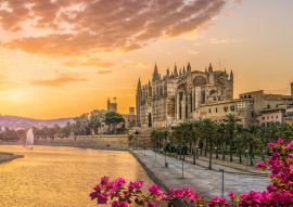 Lais Puzzle - Landschaft mit Kathedrale La Seu im Sonnenuntergang, Palma de Mallorca, Balearen, Spanien - 100, 200, 500 & 1.000 Teile
