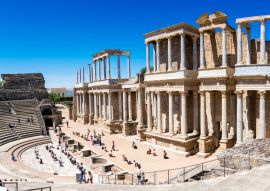 Lais Puzzle - Theater von Mérida, wurde vom Konsul Vipsanius Agrippa in der römischen Stadt Emerita Augusta, der Hauptstadt von Lusitania erbauen lassen, Extremadura - 100, 200, 500 & 1.000 Teile