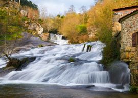 Lais Puzzle - Bharosa Fluss Wasserfall. Barro, Pontevedra, Galizien, Spanien - 100, 200, 500 & 1.000 Teile