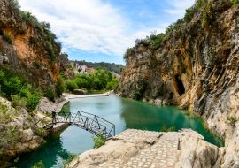 Lais Puzzle - Bolbaite Fluss und Wasserfall, nahe Ontinyent, Comunidad Valenciana, Spanien - 1.000 Teile