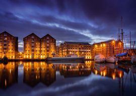 Lais Puzzle - Gloucester - Docks bei Nacht - 500 & 1.000 Teile