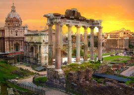 Lais Puzzle - Ruinen des Forum Romanum bei Sonnenuntergang, Rom - 100, 200, 500 & 1.000 Teile