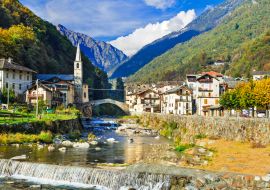 Lais Puzzle - Malerisches Bergdorf Lillianes im Aostatal - 1.000 Teile