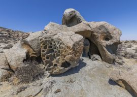 Lais Puzzle - Zoologico de Piedra, große Felsbrocken in der Atacama-Wüste, eine beeindruckende Landschaft mit erstaunlichen Felsformationen, die seltene Tierformen schaffen, schöne natürliche Texturen in einer natürlichen, trockenen Umgebung auf einer...