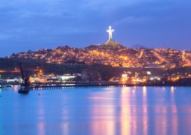Lais Puzzle - Panoramablick auf Coquimbo und das Third Millennium Cross auf dem El Vigia Hügel. - 100, 200, 500 & 1.000 Teile