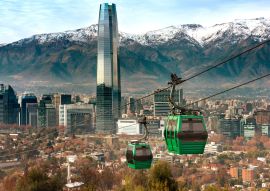 Lais Puzzle - Seilbahn in San Cristobal Hügel, mit Blick auf einen Panoramablick auf Santiago de Chile - 100, 200, 500 & 1.000 Teile