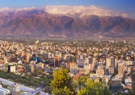 Lais Puzzle - Skyline von Santiago de Chile vom Cerro San Cristobal, Sonnenuntergang - 100, 200, 500 & 1.000 Teile