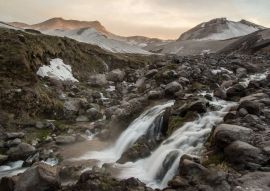 Lais Puzzle - Wasserfall und Steine nahe Nevados de Chillan in Chile, Südamerika - 100, 200, 500 & 1.000 Teile
