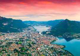Lais Puzzle - Panorama der Stadt Lecco - 1.000 Teile