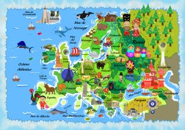 Lais Puzzle - Karte Europa in spanisch - 1.000 Teile