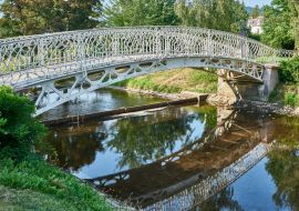 Lais Puzzle - Brücke im Garten, Lichtentaler Allee, Baden Baden, Deutschland - 1.000 Teile
