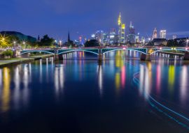 Lais Puzzle - Nacht in Frankfurt am Main vom Main aus - 100, 200, 500 & 1.000 Teile
