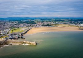 Lais Puzzle - Luftaufnahme des Strandes und Hafens von Porthcawl und des Jahrmarktes in Südwales UK - 100, 200, 500 & 1.000 Teile