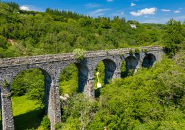 Lais Puzzle - Luftaufnahme des Pontsarn-Viadukts bei Morlais und Merthyr Tydfil in Südwales. Das Viadukt ist jetzt Teil des Wander- und Radwegenetzes Taff Trail. - 100, 200, 500 & 1.000 Teile