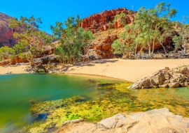 Lais Puzzle - Szenische Landschaft von Ormiston Gorge Water Hole mit Geistergummi in West MacDonnell Ranges, Northern Territory, Australien - 100, 200, 500 & 1.000 Teile