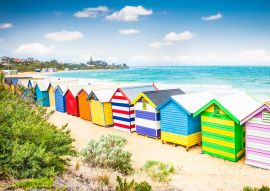 Lais Puzzle - Schöne Badehäuser am weißen Sandstrand von Brighton Beach, Victoria, Australien - 100, 200, 500 & 1.000 Teile