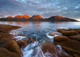Lais Puzzle - Sonnenuntergang über The Hazards, Freycinet National Park, Coles Bay, Tasmanien, Australien - 100, 200, 500 & 1.000 Teile