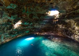 Lais Puzzle - Cenote Samula Dzitnup bei Valladolid, Yucatan, Mexiko - Schwimmen im kristallblauen Wasser - 100, 200, 500 & 1.000 Teile