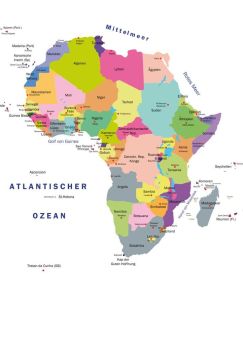 Lais Puzzle - Landkarte Afrika - 500 & 1.000 Teile