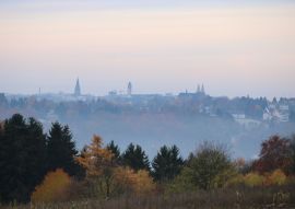 Lais Puzzle - Blick auf die Skyline der Stadt Solingen im Herbst - 100, 200, 500 & 1.000 Teile