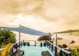 Lais Puzzle - Hütte am tropischen Strand Almejal an der Pazifikküste in der Region Choco bei El Valle neben der Bahia Solano in Kolumbien - 100, 200, 500 & 1.000 Teile