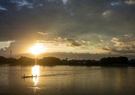 Lais Puzzle - Sonnenuntergang in den östlichen Ebenen, Arauquita Arauca, am Arauca-Fluss, Kolumbien - 100, 200, 500 & 1.000 Teile