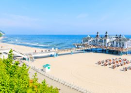Lais Puzzle - Blick auf den Sandstrand des Ostseebades Sellin, Insel Rügen, Ostsee, Deutschland. - 100, 200, 500 & 1.000 Teile