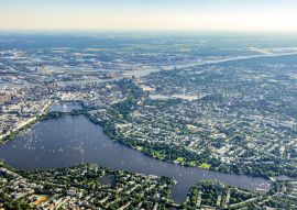 Lais Puzzle - Luftaufnahme der Alster, Bundesland Hamburg, Deutschland. - 100, 200, 500 & 1.000 Teile