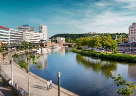 Lais Puzzle - Blick auf die Stadt Saarbrücken, Saarland, Deutschland. - 100, 200, 500 & 1.000 Teile