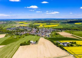Lais Puzzle - Blick auf Landwirtschaft mit Getreidefeldern und Rapsanbau, Usingen, Schwalbach, Hochtaunuskreis, Hessen, Deutschland. - 100, 200, 500 & 1.000 Teile