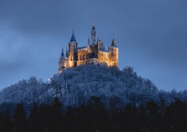 Lais Puzzle - Ansicht der Burg Hohenzollern im Winter, Land Banden, Württemberg, Deutschland - 100, 200, 500 & 1.000 Teile