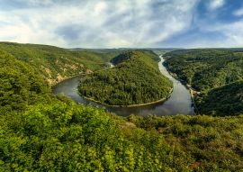 Lais Puzzle - Blick auf die Saarschleife in Mettlach, Saarland, Deutschland. - 100, 200, 500 & 1.000 Teile