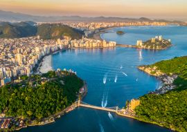 Lais Puzzle - Bucht von São Vicente mit Santos am Fuße im Bundesstaat São Paulo - Brasilien - 100, 200, 500 & 1.000 Teile