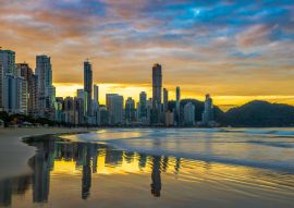 Lais Puzzle - Balneário Camboriú (Brasilien) Skyline bei Sonnenuntergang - 100, 200, 500 & 1.000 Teile
