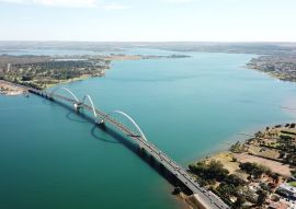 Lais Puzzle - Eine schöne Luftaufnahme der JK-Brücke in Brasilia, Brasilien - 100, 200, 500 & 1.000 Teile