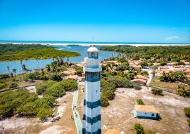 Lais Puzzle - Preguiças-Leuchtturm (oder Mandacaru-Leuchtturm) bei Barreirinhas während der Fahrt nach Lençóis Maranhenses, Brasilien - 100, 200, 500 & 1.000 Teile
