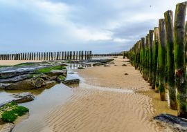Lais Puzzle - Hölzerner Wellenbrecher am Strand von Wissant, cote opale, Frankreich - 100, 200, 500 & 1.000 Teile